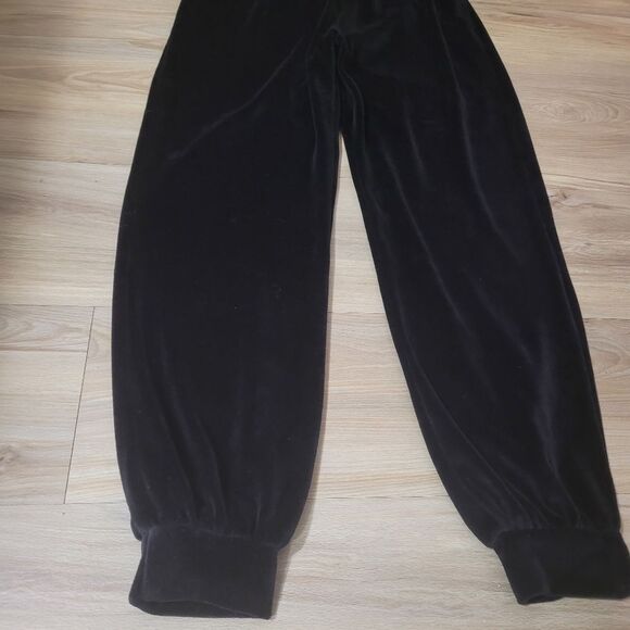 Goldie Lewinter Velour Joggers Size Small Whimsigoth Y2k Grunge Cozy Athleisure - Picture 2 of 4